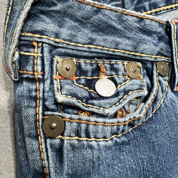 True Religion Rainbow Joey Flare Jeans Womens Size 28 - Picture 7 of 15